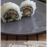 California makis au saumon et avocat (california rolls)