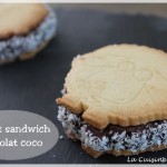 Biscuits sandwich comme une tarte chocolat coco