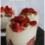 Verrines légères aux fraises et fromage blanc